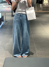 ステイ 536 リネンワイドデニムパンツ/ 1 color