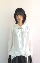 コットンフレアシャーリングシャツ