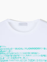 サイケ レタリング ハーフ Tシャツ