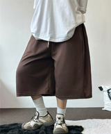 バックポケットサイドピンタックバルーンバミューダ 💙🤎🖤🩶💜6カラー