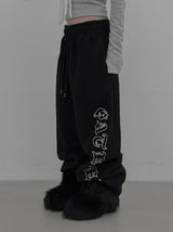 Winter Lettering Fleece Pants