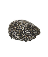 8287 Logo Leopard Newsboy Cap (Brown)