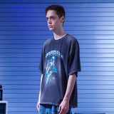 スペースムードウォッシングTシャツ　ブラック