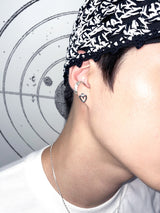 SMALL HEART TARGET EARRING