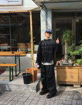 No.1384 クロップウエスタンデニムシャツ