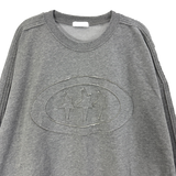 triple appliqué sweatshirt