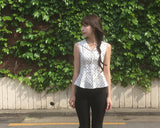 tmong sailor dot sleeveless bl