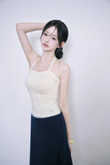 [MADE] Roselle Lace Halter Top & Bolero Cardigan Set