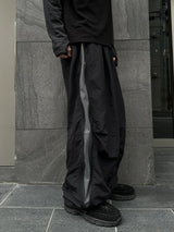Jet Side Zipper Wide Balloon Pants