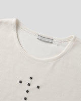 (UNISEX) Rivet Ribbed Long Sleeve