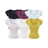 Aurelia Scoop Neck Slim T-Shirt