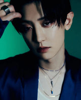 [Worn by EXO Chanyeol] Blue Lapis Lazuli Point 925 Silver Necklace N039-03G-L