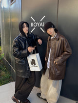 No.0946 DT レザーハーフコート