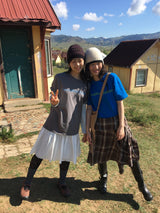 YWD ロゴTシャツ_ブルー