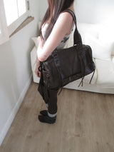 leather punky strap bag