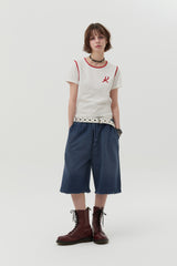 GRAPHIC RINGER T-SHIRT [WHITE]