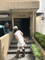 ロウンチェックリボンシャツ