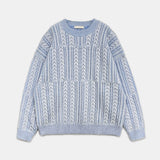 LMN ブレンデッドユートーンケーブルラウンドニット(3 colors)