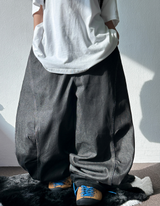 ヒッププリンティングタトゥーレタリングバルーンローデニム🩵🖤 - 2 カラーズ
