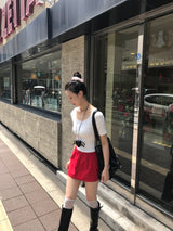 Natural Days Linen Mini Skirt