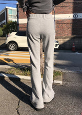 リブブーツカットスウェットパンツ