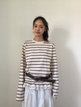 Lace Frill Hem Long Sleeve (3color)