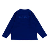 ブークレ Vネック ロングスリーブ Tシャツ (ユニセックス)_SYF7TS04BU
