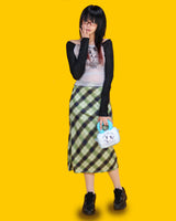 レトログリーンロングスカート