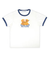 REVERSE TEDDY RINGER TEE_Navy
