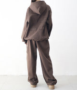Unisex Diction Embroidered Sheepskin Overhood