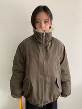 Viewpass High Neck Fur Bomber Jacket