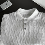 ロイ3ボタンボタンケーブルニット (4 colors)