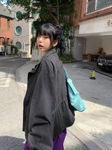 [unisex] Luer Vintage Washing Over Fit Field Jacket Jumper