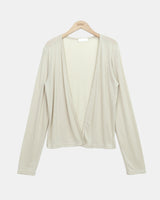 Pureble Open Front Long-Sleeve Cardigan