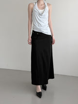 Rimb Minimal Ribbed Sleeveless Top