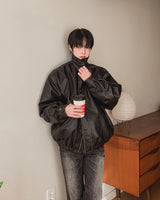 Fodeli Leather Over Padding Jacket