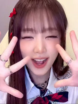 [Kiss of life/Baby monster/YENA] Heart simple ring (set)