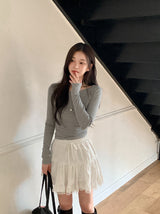 [SHOPPERMADE] Standard U-neck Long Sleeve T-Shirt (5color)