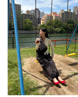 Twill Balloon Fit Wide Pants