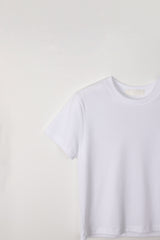 ラウンドハーフTシャツ (アイボリー)