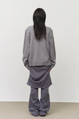(W)  ダブ スカートパンツ