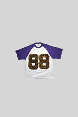 LEOPARD "88" RAGLAN TEE(PURPLE)