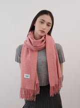 Wool touch estoni muffler (cals pink)