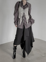 Sia Layered Unbalanced Skirt