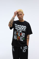 ウィークエンドウォリアーピーポーアートワークTシャツ (ブラック)