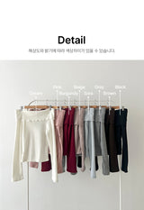 Slim fit off shoulder long sleeves(8color)