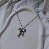 [I-DLE Minnie Necklace] Ballet Ribbon Necklace (Stainless Steel)
