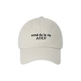 [24SS] BASIC SMALL LOGO BALL CAP BEIGE