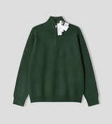 All Day High Neck Modal Semi-Zip-Up Knit
