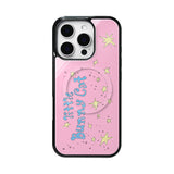 Little Bunny Cat Glass Bumper Case ( Pink )